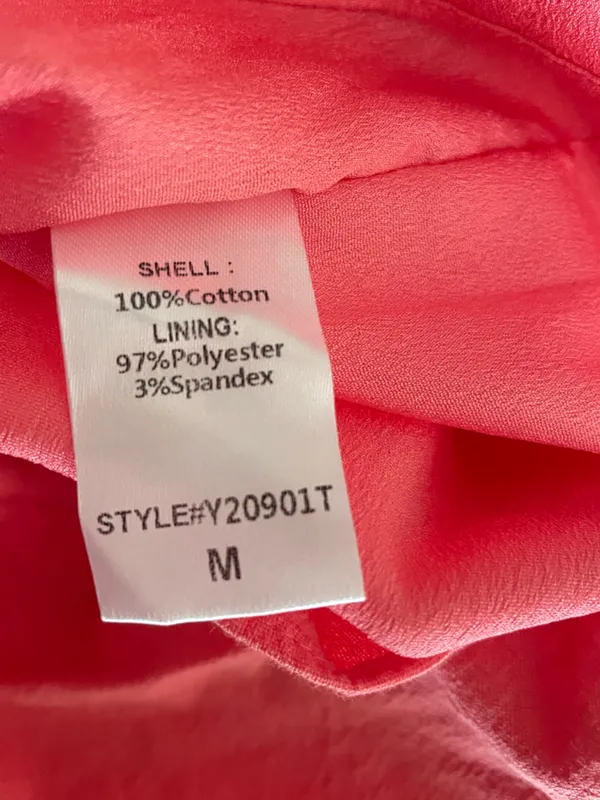 Tuckernuck Pomander Place Blossom Pink Wimberly Dress Preppy 100% Cotton Medium - Image 5