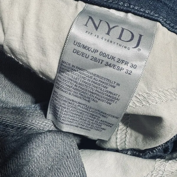 NYDJ Jeans‎ Womens 00 Patch Pockets Hugo Rain Flare Leg Denim - Image 8