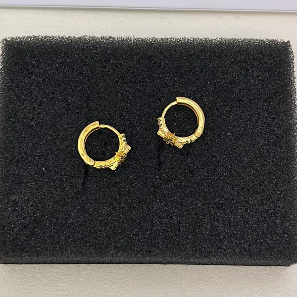 13mm Small Star Gold Hoop Earrings for Men Women Streetwear Punk Hip Hop Unisex Earrings - Image 4