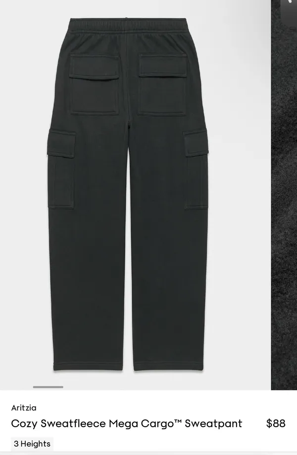 Black Cargo Aritzia Pants - Image 2
