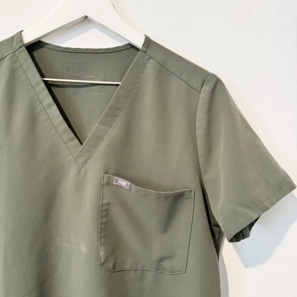 Figs‎ Catarina Scrub Top Size M Blue One Pocket V Neck Medical Hospital Corpcore - Image 2