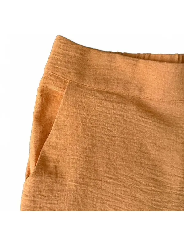 Paper Crane Women's NEW Dress Pants Size Medium Orange Office Work City Chic - Image 6