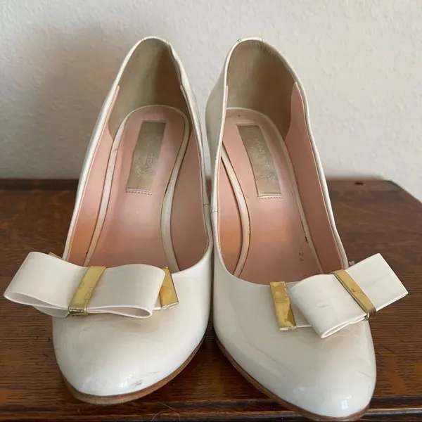 Andrea‎ Heels White Size 7 - Image 7