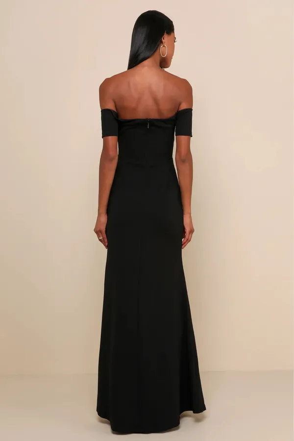 Lulus Off-The-Shoulder Maxi Dress - Image 3