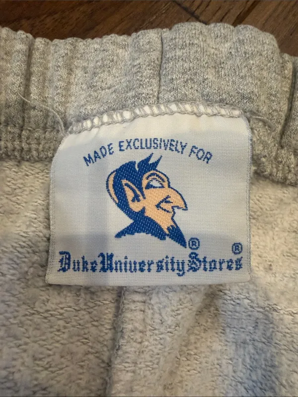 Duke University Gray Adult Sweatpants Size Small - C18-030 - Image 2