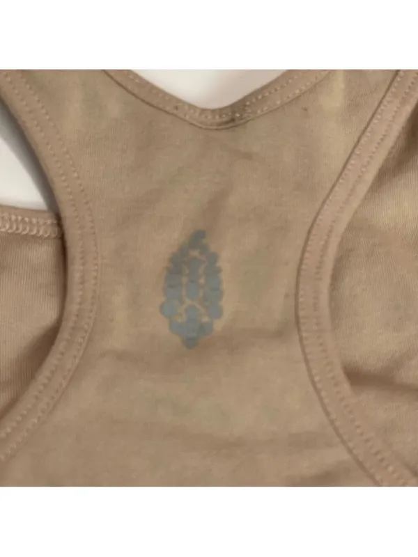 FP Movement Free People Beige Tank Crop Top M/L Racerback Keyhole Athleisure - Image 4