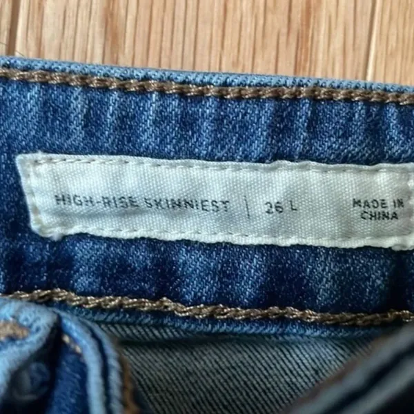 Pacsun Jeans Womens 26 Long Blue High Rise Skinniest Distressed Ladies - Image 9