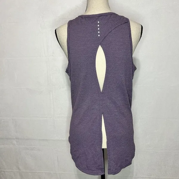 Athletic Works Womens Purple Open Back Tank Stretch Size M (8-10) - Image 5