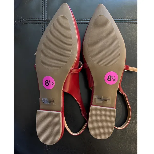 DV by Dolce Vita Red Pointed Toe Mary Jane Flats - Image 5