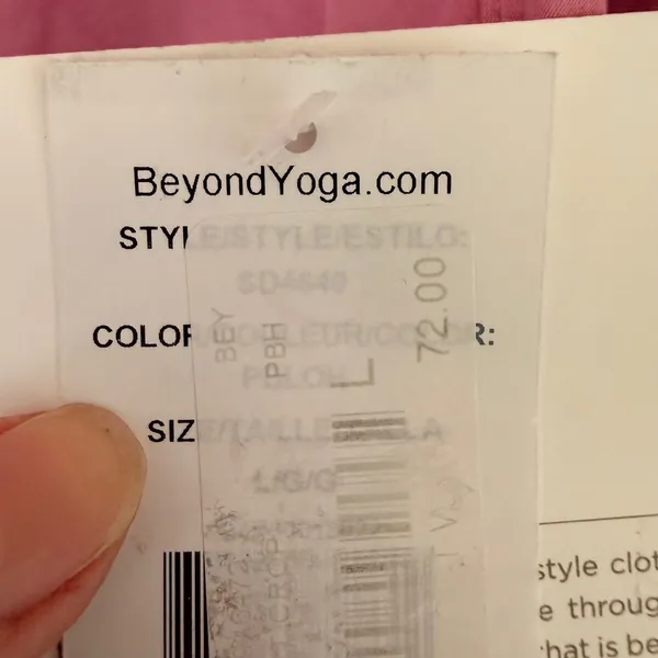 Beyond Yoga Spacedye Motivation Cropped Tank Pink SD4640 Womens Large NEW - Image 5