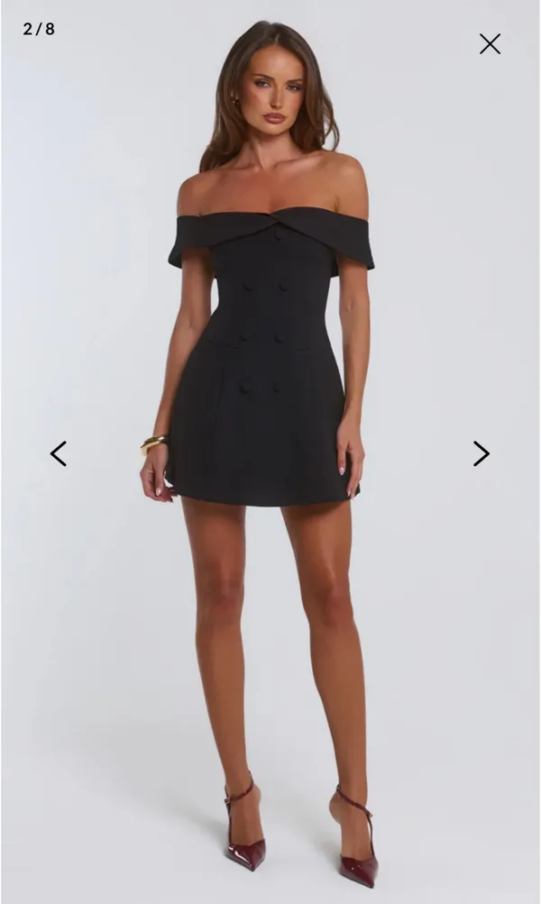 Hello Molly Mini Dress Black - Image 2