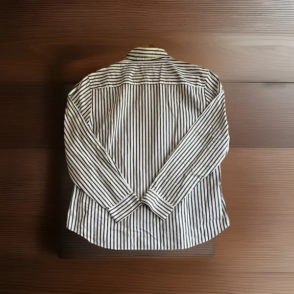 Pendleton Women's Size Large Button Up Shirt Striped Long Sleeve 100% Cotton - Image 2