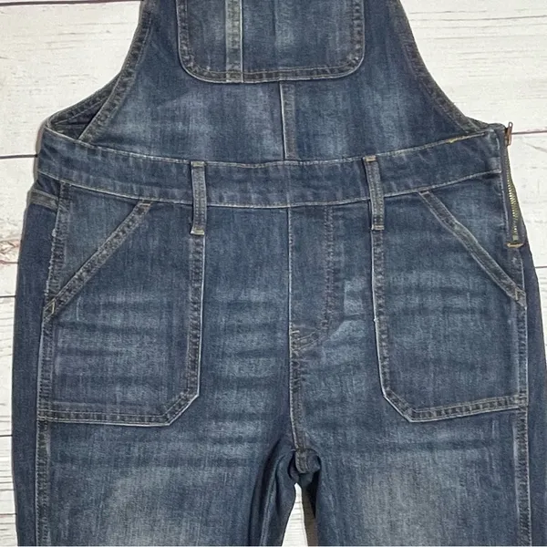 Gap Factory Store Indigo Denim Overalls, Size Small - Image 5