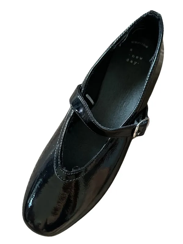 NWT A New Day Black Patent Mary Jane Flats Size 10 - Image 10