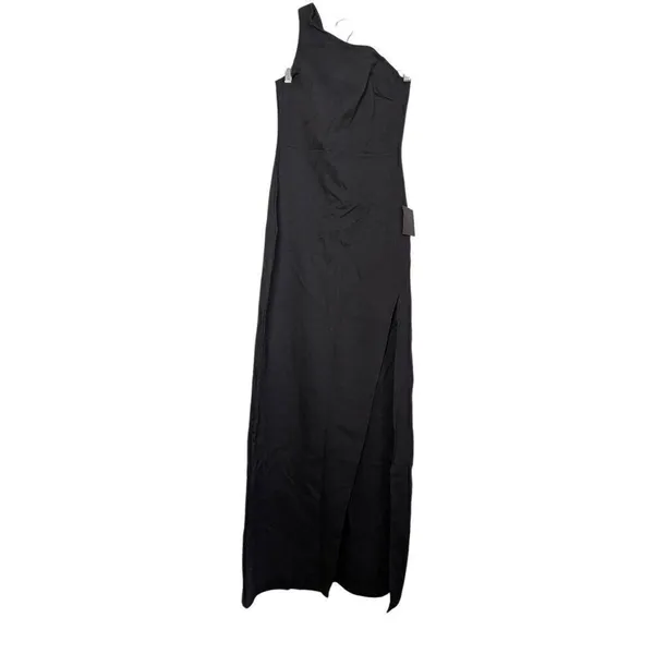 Lulu's good times only black one-shoulder maxi dress Medium - Image 5