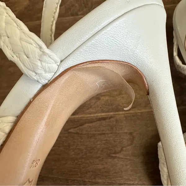 Alice + Olivia Fanniey Strappy Raffia Heeled Sandals - Image 9