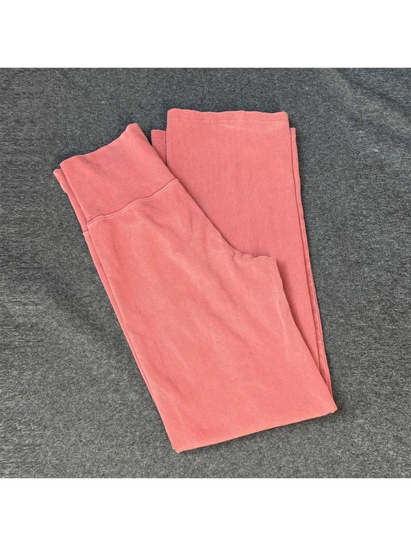 Pink Flare Leggings | High Waist | S - Image 2
