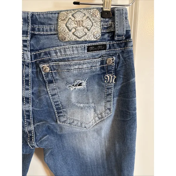 Miss Me‎ Sz 28 Signature Bootcut Jeans High Rise Retro 70's Inspired Fit - Image 8