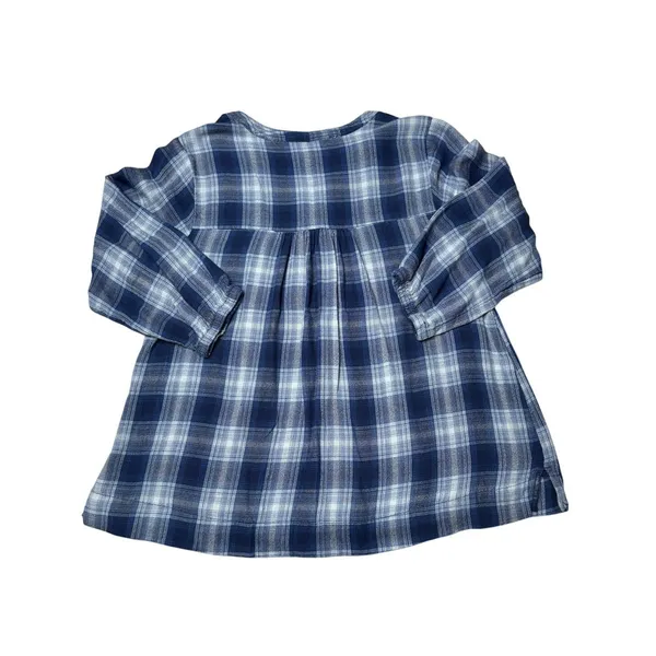 Wrangler Blue White Black Plaid Pintuck Blouse Western Boho Size Medium - Image 8