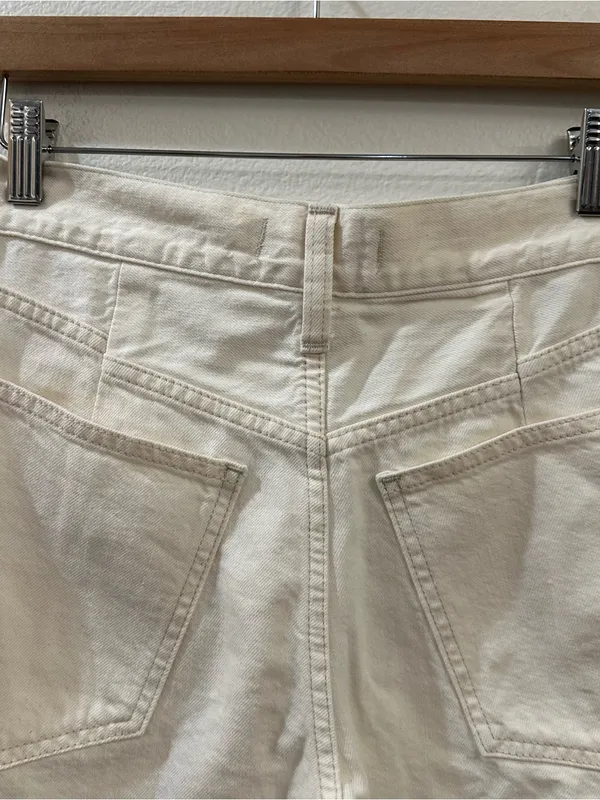 Madewell‎ The '90s Mid-Length Jean Short in Vintage Canvas: Button Front Size 25 - Image 9