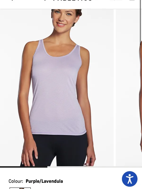 5/$30 🎈Fabletics medium embra open back grey tank top - Image 8