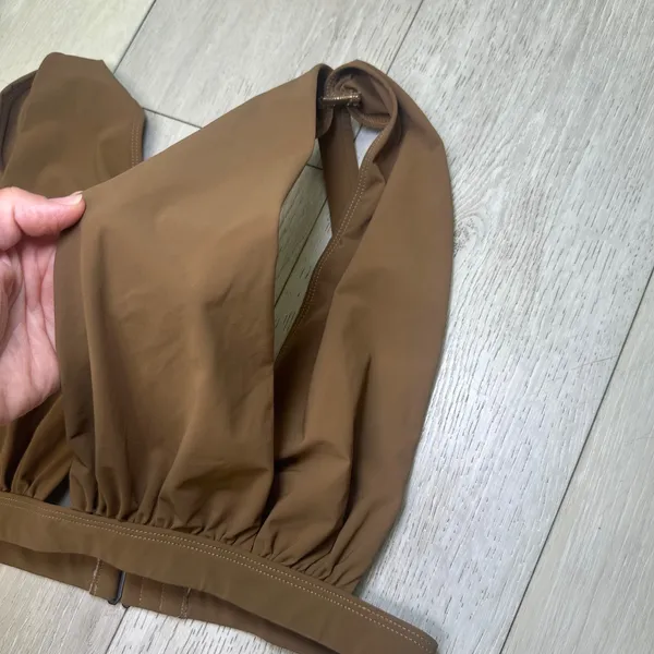 Bumpsuit The‎ Eddie swim top chestnut maternity swim top bathing suit XL brown - Image 6
