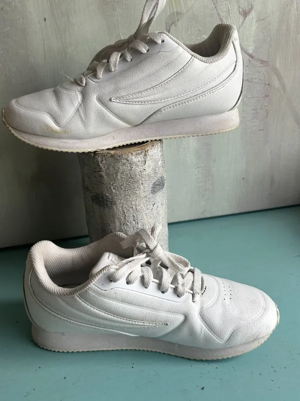 Fila Machu Women's All White Sneaker Low Top Comfort Size 6 Comfort Everyday - Image 12