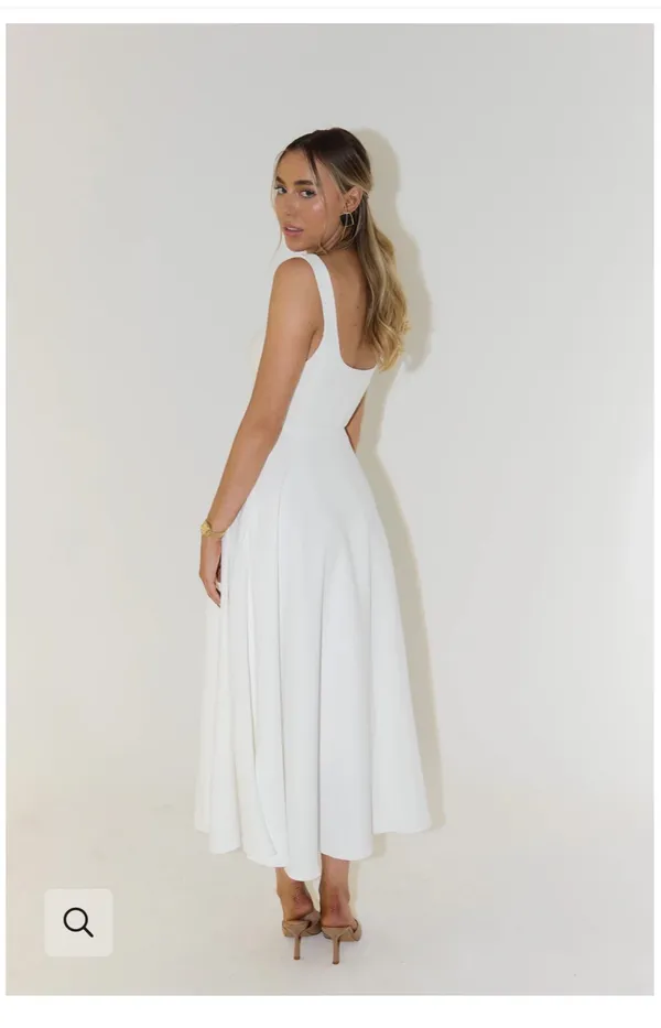 Odd Muse Ultimate Muse High Waist Square Neck Midi Dress - Image 4