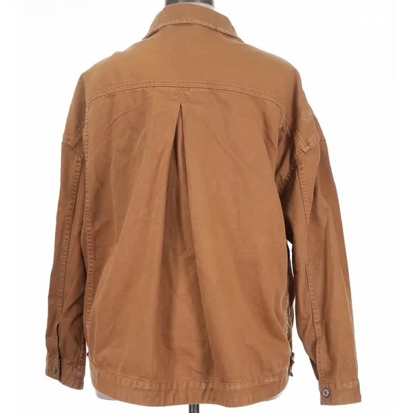 Free People $128 We The Free Opal Swing Denim Jacket Rust Brown/Orange XL - Image 2