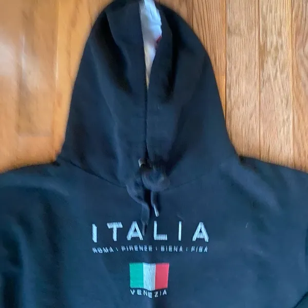 Italia black Italy flag hoodie - Image 2