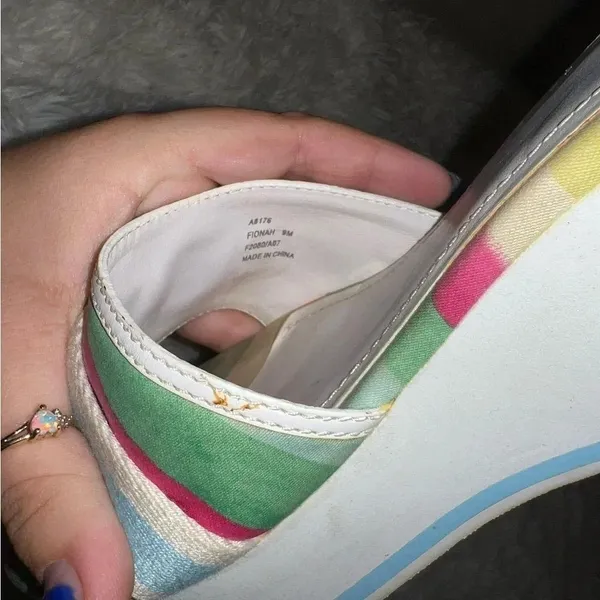Coach Y2K Multi Colored Fiona Platform Sandal Size 9 - Image 5