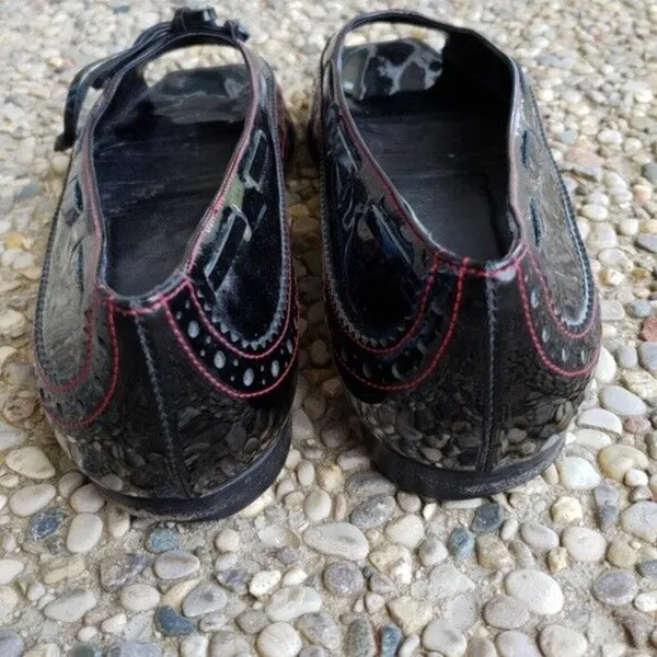Cole Haan Black Slip Ons - Size 8.5B - REPAIR NEEDED - Image 6