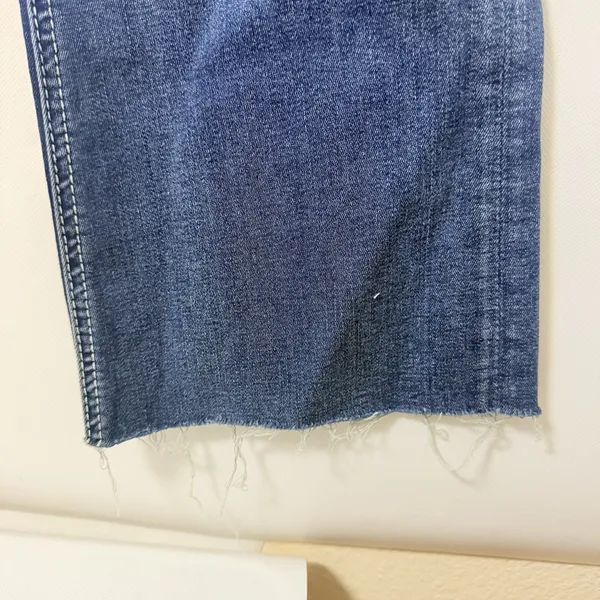 Rock & Roll Cowgirl Jeans Womens 29 Denim Blue Crop Midrise Summer Feathers - Image 6