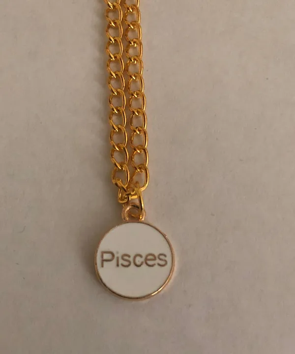 Pisces Zodiac Sign Pendant Necklace - Image 3