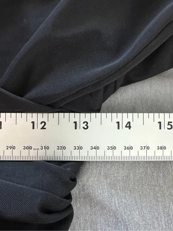 Abercrombie Black Long Sleeve Asymmetrical Wrap Bodysuit Size Medium - Image 7