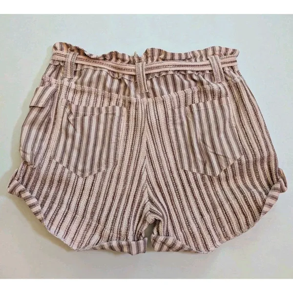 Free People FP One Harriet Striped Paperbag Boho Peasant Shorts Western Sz Med - Image 6