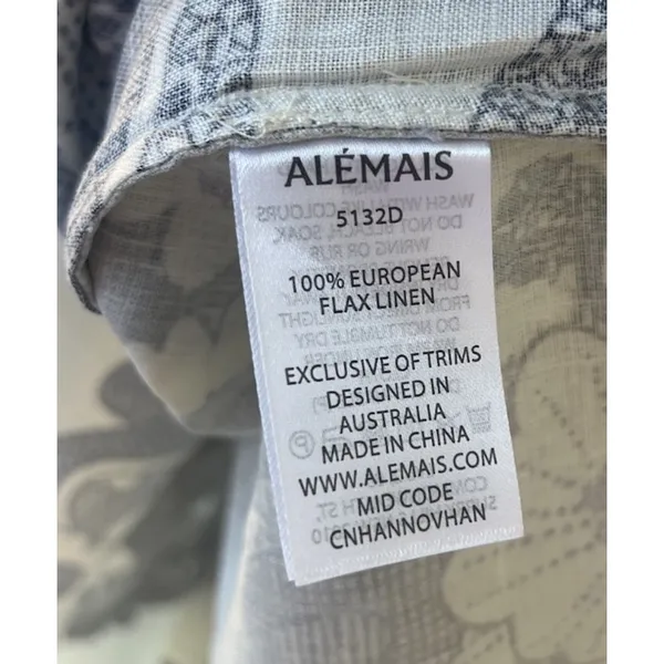 NWT ALÉMAIS Mickey Linen Tie-Strap Mini Sundress Women’s Size AU 4 US 0 Vacation - Image 10