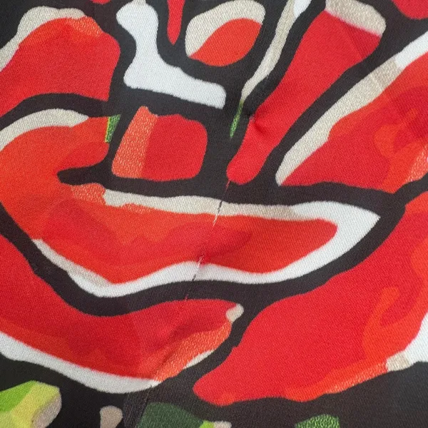 NWT Ed Hardy‎ Scarf Unisex OS Red Tattoo Print Skull Rose Y2K Streetwear - Image 7