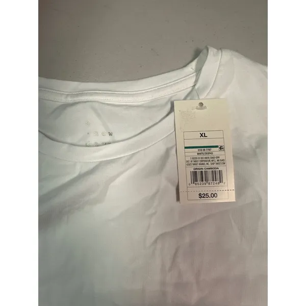 A‎ New Day Women White Side Tie Wrap T-Shirt Dress XL New With Tags - Image 5