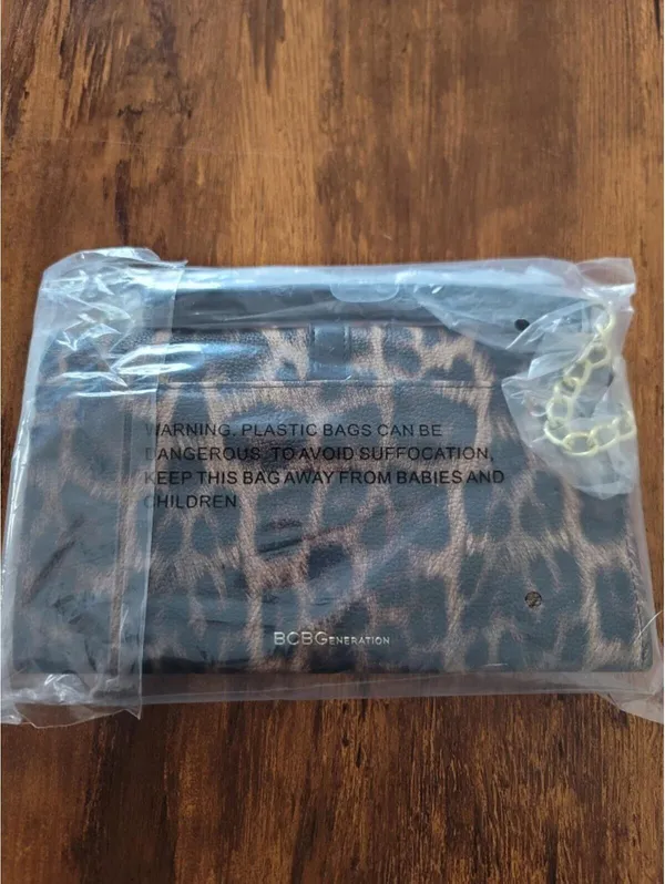 BCBGeneration Leopard Crossbody Mob Wife Indie Festival New - Image 3