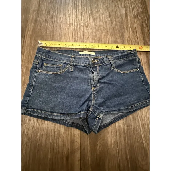 Forever 21 Shorts Womens 28 Blue‎ Dark Wash Denim Jorts Jean Y2K Summer Beach - Image 6