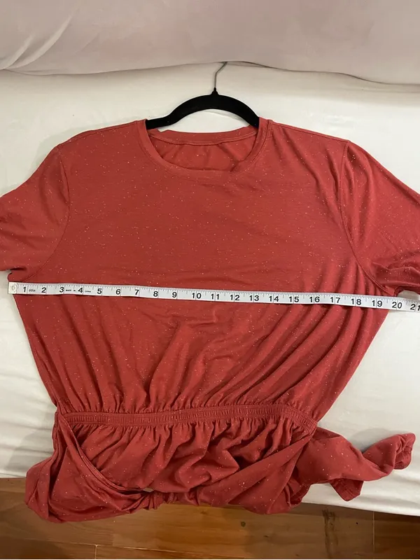 Lululemon Unwind Your Mind Dress Brick Rose White speckles Size 8? - Image 8