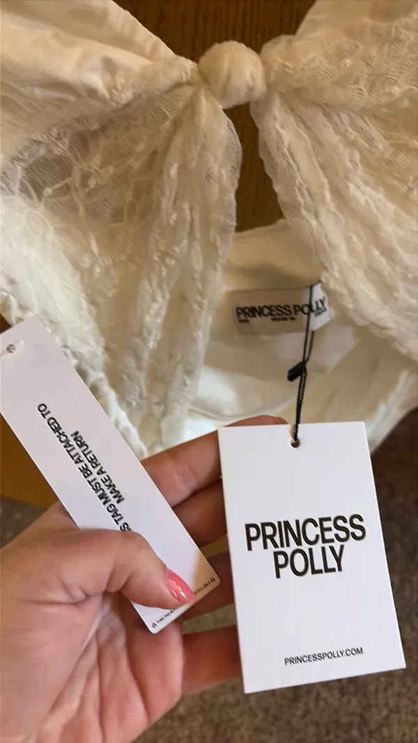 Princess Polly Bodysuit White - Image 3