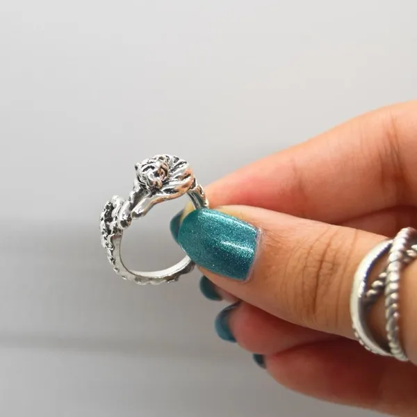 Silver Wrapped Tiger Ring - Image 2