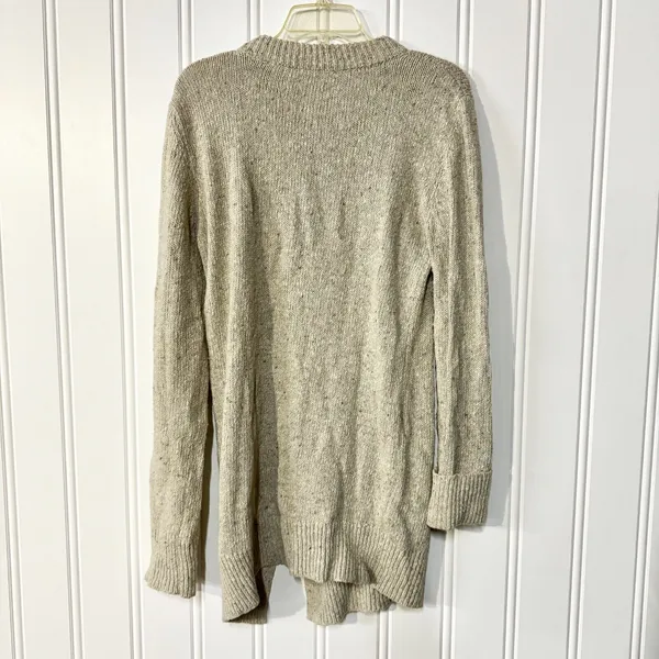 ZARA Dress Women‎ Size L Cable Knit Crewneck Long Sleeve Slit Front Italian yarn - Image 4
