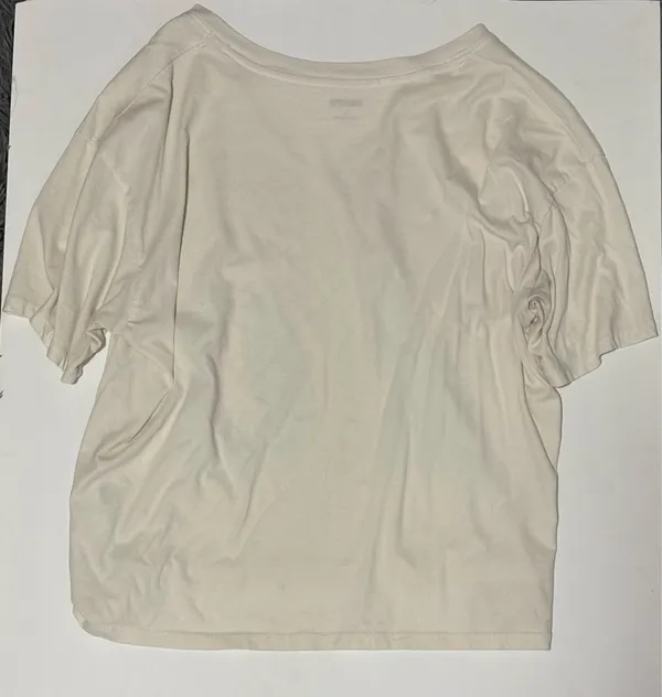 Hollister Off-The-Shoulder Oversized Graphic Tee White - Image 2