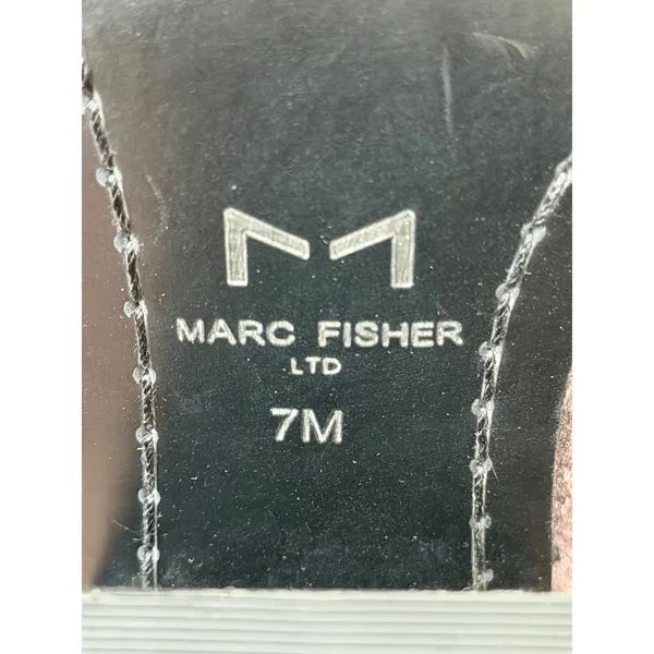Marc Fisher LTD Grey Faux Suede Over The Knee Pointed Toe Block Heel Boots 7 NEW - Image 5
