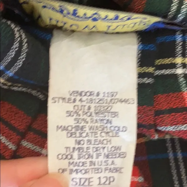 Vintage Willow Ridge pleaded plaid skirt academia - Image 6