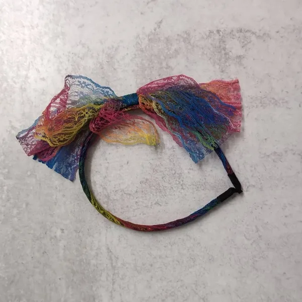 80s Costume Party Accessory Kit: Rainbow Headband, Leg Warmers & More - Image 7