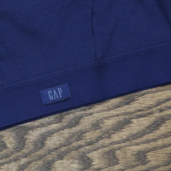 NWT Gap Body Logo Comfort Square-Neck Knit Bralette GPW01052 Elysian Blue XS - Image 4
